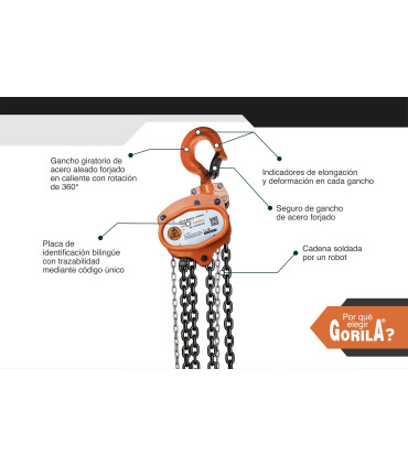 TECLE CADENA 3t - GORILA®