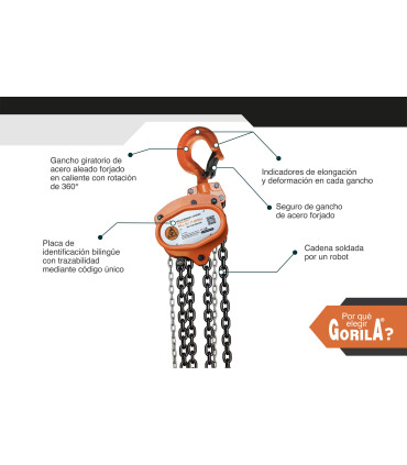 TECLE CADENA 5t - GORILA®
