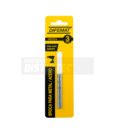 BROCA PARA METAL 2 PIEZAS 1mm - DIFEMAT®