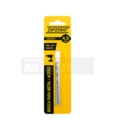 BROCA PARA METAL 4,5mm - DIFEMAT®