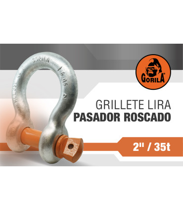 GRILLETE LIRA PASADOR ROSCADO 2" - GORILA®