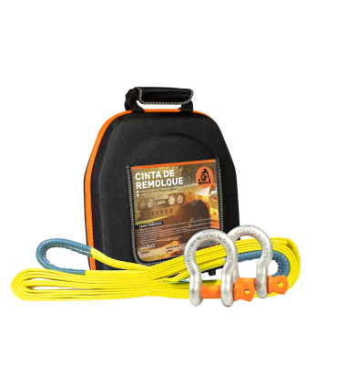 KIT REMOLQUE 3" X 9m + Grilletes lira pasador roscado 3/4" - GORILA®