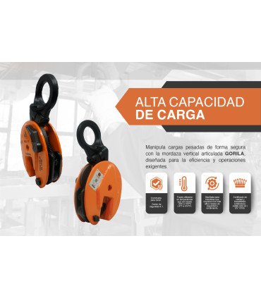 MORDAZA VERTICAL ARTICULADA 1t - GORILA®