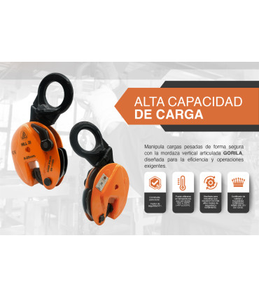 MORDAZA VERTICAL ARTICULADA 2t - GORILA®