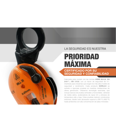 MORDAZA VERTICAL ARTICULADA 2t - GORILA®