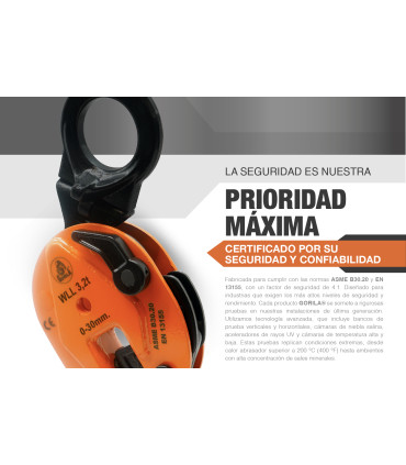 MORDAZA VERTICAL ARTICULADA 3,2t - GORILA®