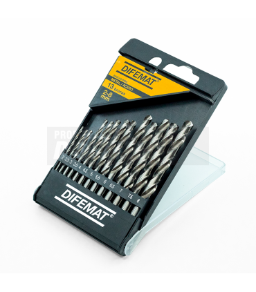 SET 13 BROCAS PARA METAL 2 A 8mm - DIFEMAT®